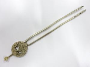 アンティーク　彫金　透かし　簪